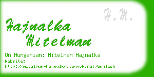 hajnalka mitelman business card